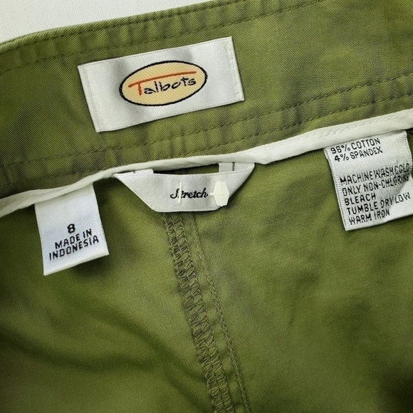 Talbots Stretch Green Skirt Size 8 - Picture 11 of 13